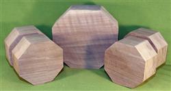 Bowl #806 - Black Walnut FIVE Piece Bowl Turning Blank Set ~ $124.99